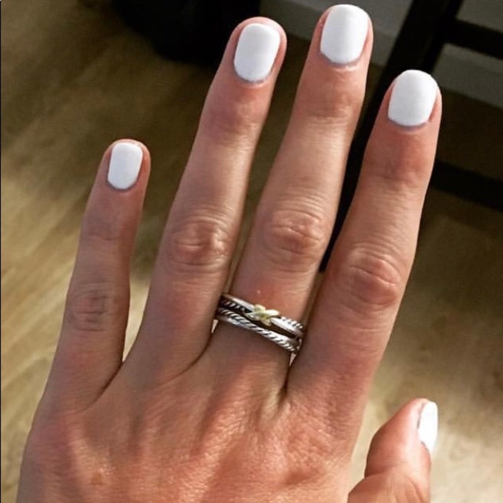 David Yurman X Crossover Ring, Size 7